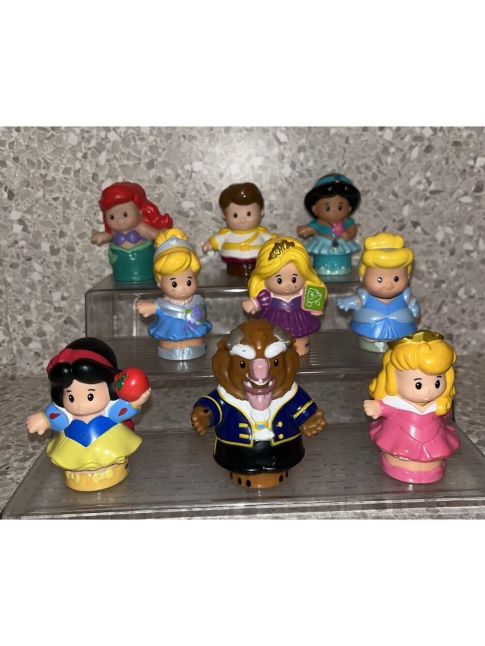 Fisher Price Little People Disney Prince & Princesses Lot of 9